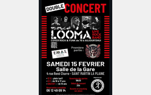 Concert le 15/02 Salle de la Gare