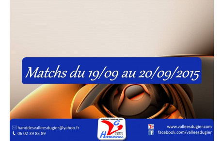 Les Matchs du week-end.