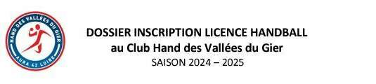 Inscription Nouvelle Saison 2024-25